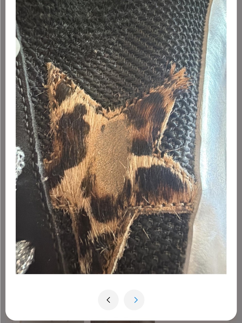 *Authenticated*Golden Goose Deep Blue Mid-Star Sneaker with Leopard star - Picture 11 of 17